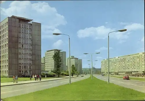 Ak Dresden Altstadt, Neubauten Leningrader Straße