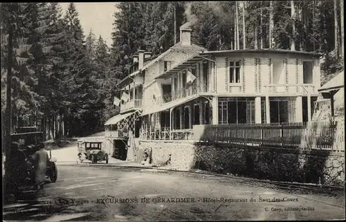 Ak Gérardmer, Lothringen, Vosges, Hotel-Restaurant du Saut-des-Cuves