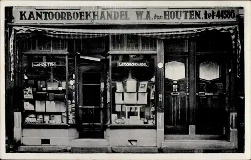 Ak Rotterdam Südholland Niederlande, Kantoorboekhandel W. A. van Houten