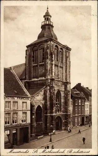 Ak Maastricht Limburg Niederlande, St. Mathiaskerk