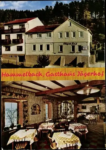 Ak Hammelbach Grasellenbach im Odenwald, Gasthof Jägerhof