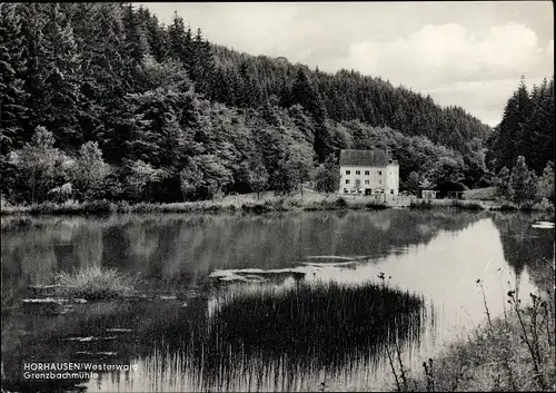 Ak Horhausen im Westerwald, Grenzbachmühle, Flusslauf