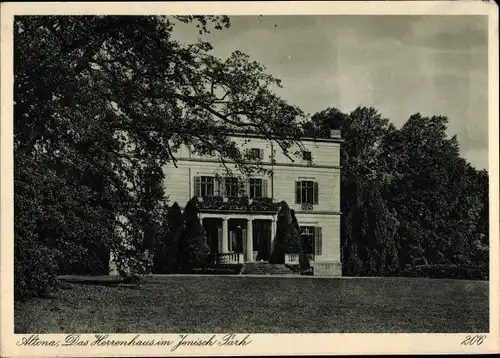 Ak Hamburg Altona, Das Herrenhaus im Jänisch Park