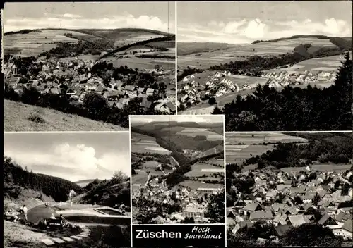 Ak Züschen Winterberg im Sauerland, Panorama, Fliegeraufnahme