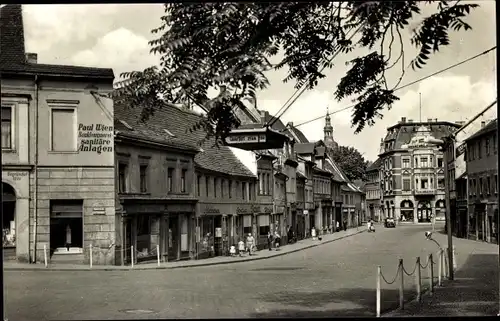 Ak Lutherstadt Eisleben in Sachsen Anhalt, Hallesche Straße