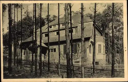 Ak Dresden Hellerau, Haus in der Gartenstadt, Einfamilienhaus, Architekt Ernst Kühn