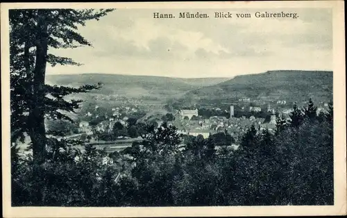 Ak Hann. Münden in Niedersachsen, Blick vom Gahrenberg