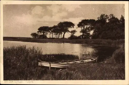 Ak Oehe Schleimünde Maasholm in Schleswig Holstein, An der Schlei