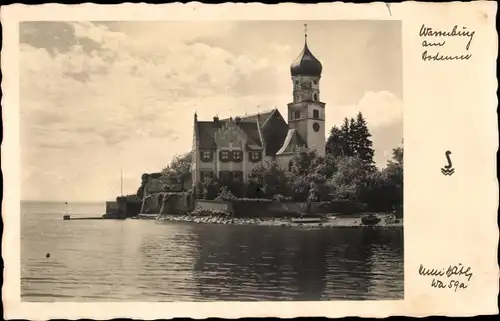 Ak Wasserburg am Bodensee Schwaben, Kirche