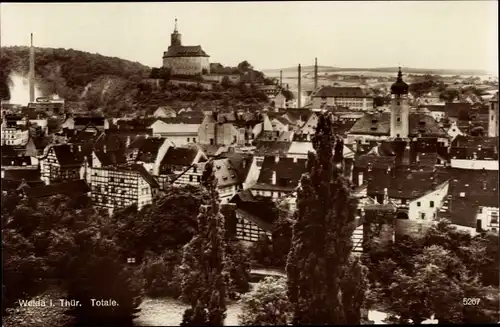 Ak Weida in Thüringen, Gesamtansicht