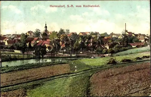 Ak Hermsdorf in Thüringen, Blick vom Kochwinkel