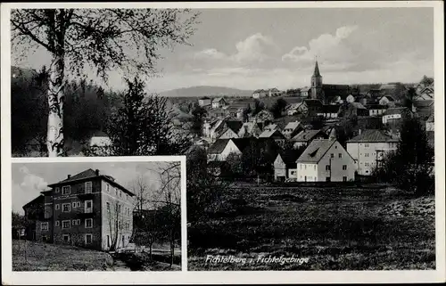 Ak Fichtelberg im Fichtelgebirge Oberfranken, Teilansicht, Gasthof Anton Reichenberger