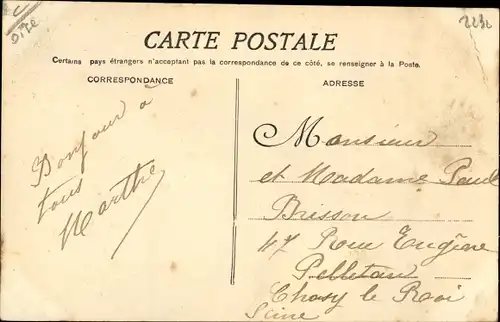 Ak Boissy Fresnoy Oise, L'Eglise