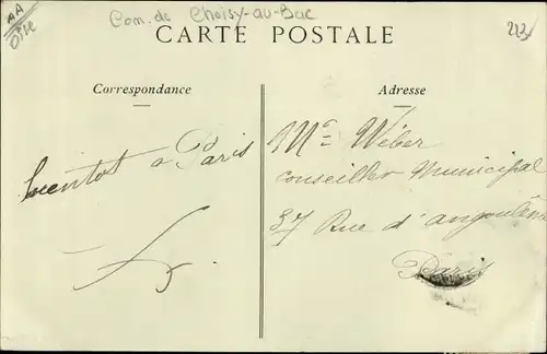 Ak Franc Sejour Oise, Le Chateau