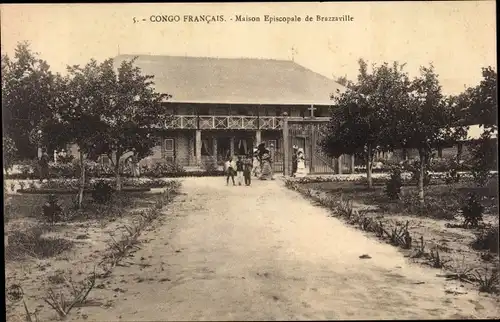 Ak Brazzaville Französisch Kongo, Maison Episcopale