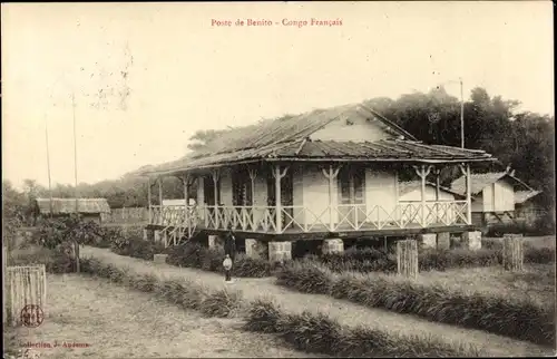 Ak Benito Republik Kongo Französisch Kongo, Poste de Benito