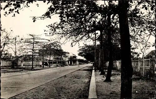 Ak Pointe Noire Republik Kongo, Une rue de Pointe Noire