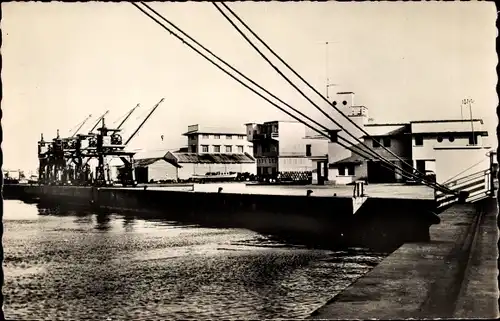 Ak Pointe Noire Republik Kongo, Vue sur le Port