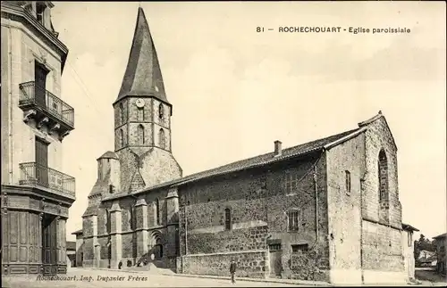 Ak Rochechouart Haute Vienne, Eglise paroissiale