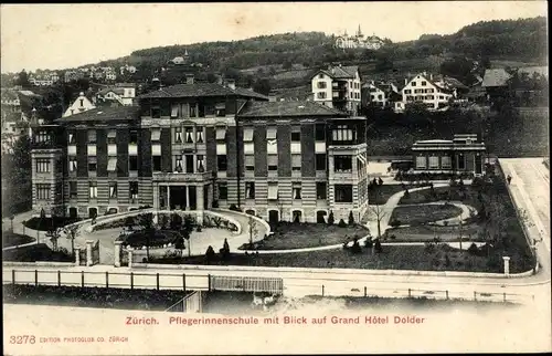 Ak Zürich Stadt Schweiz, Pflegerinnenschule, Grand Hotel Dolder