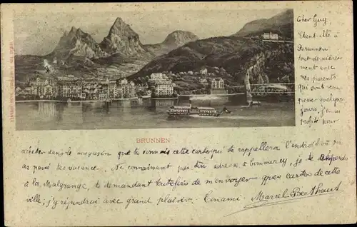 Litho Brunnen Kt Schwyz, Panorama