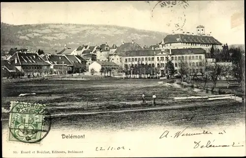 Ak Delsberg Delémont Kanton Jura, Teilansicht