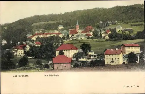 Ak Les Brenets Kanton Neuenburg, Vue Generale
