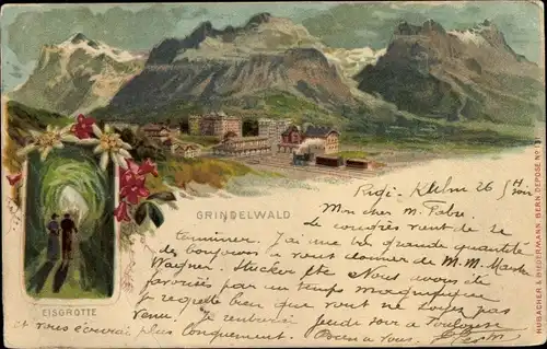 Litho Rigi Kulm Kanton Schwyz, Grindelwald, Eisgrotte