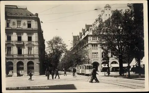 Ak Zürich Stadt Schweiz, Bahnhofstraße