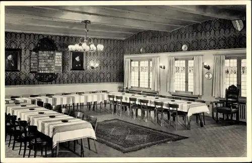 Ak Zürich Stadt Schweiz, Restaurant zum Königstuhl, Zunfthaus zur Schneidern, Zunftsaal