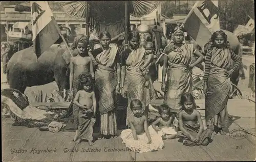 Ak Gustav Hagenbeck, Groote indische Tentoonstelling, Indische Frauen, Kinder