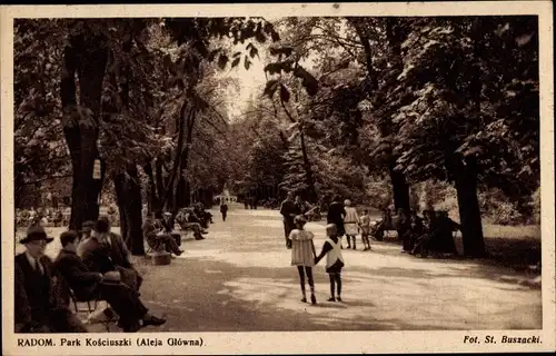 Ak Radom Polen, Park Kosciuszki, Aleja Glowna