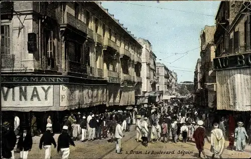 Ak Oran Algerien, Le Boulevard Seguin