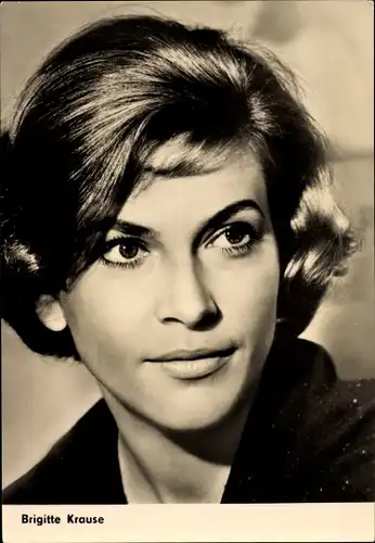 Ak Schauspielerin Brigitte Krause, Portrait, DEFA, Die Buntkarierten