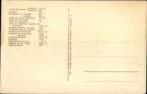 Ak Französische Eisenbahn, 1-D Güterzug Verbundlokomotive, Französische Ostbahn, Dampflok 4105