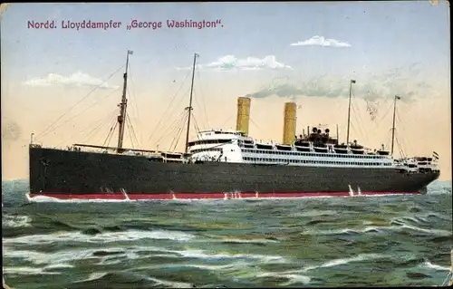 Ak Dampfer George Washington, Norddeutscher Lloyd