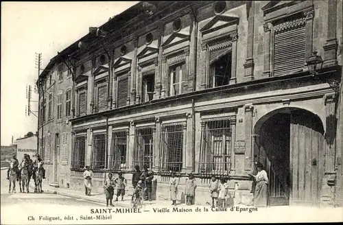 Ak Saint Mihiel Meuse, Vieille Maison de la Caisse d'Espargne