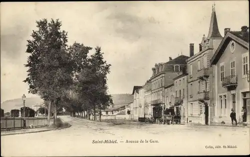 Ak Saint Mihiel Meuse, Avenue de la Gare