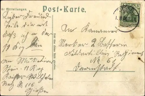 Litho Die Kompagniefront, Deutsche Soldaten in Uniformen