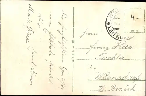 Ak Litoměřice Leitmeritz Region Aussig, Teilansicht mit Elbe