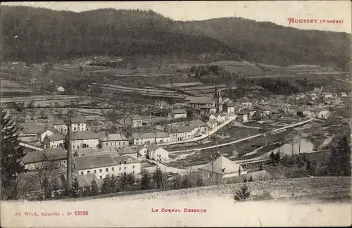 Ak Moussey, Lothringen, Vosges, Gesamtansicht
