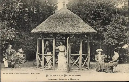 Ak Martigny les Bains Lothringen Vosges, Kiosk, L'Ancien Kiosque a Musique