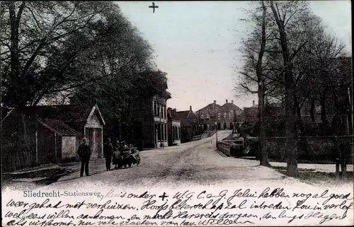 Ak Sliedrecht Südholland Niederlande, Stationsweg