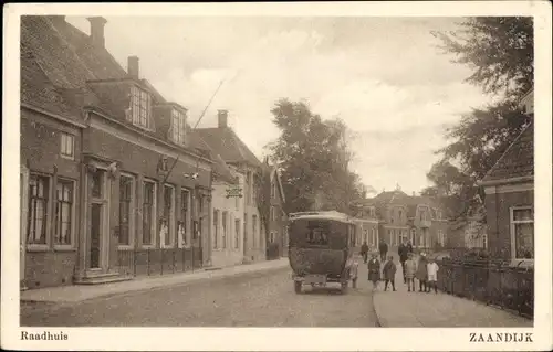 Ak Zaandijk Nordholland, Raadhuis