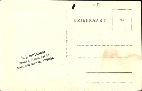 Ak Zaandijk Nordholland, Raadhuis