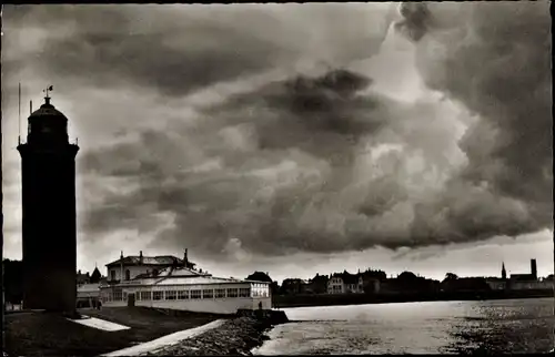 Ak Nordseebad Cuxhaven, Seepavillon, Leuchtturm