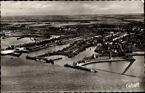 Ak Nordseebad Cuxhaven, Fliegeraufnahme, Panorama