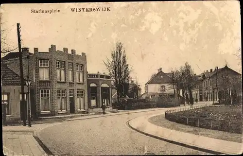 Ak Winterswijk Gelderland Niederlande, Stationsplein