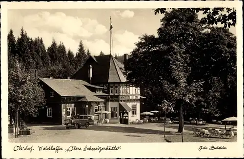 Ak Oberhof im Thüringer Wald, Waldkaffee Obere Schweizerhütte