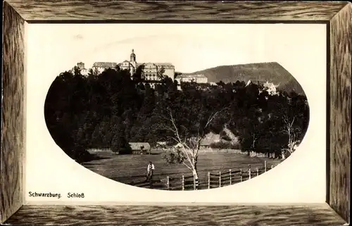 Passepartout Ak Schwarzburg in Thüringen, Schloss